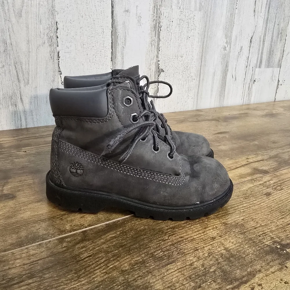 Timberland Toddlers Size 10 Gray Boots A6298